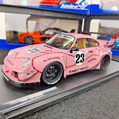 AUTO SOLIDO PORSCHE RWB BODYKIT PINK PIG 2020 / SOPRANOS 1:18 N.B S1808503