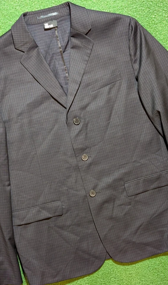 THE KOOPLES Wool Three Button Black Check Suit EU Size 50 US Size 40 - Image 4 of 4