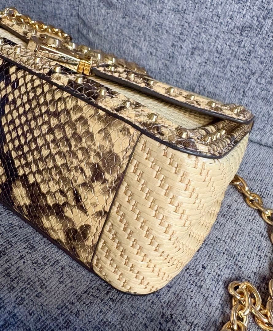 Michael Kors Soho Python Leather Chain Shoulder B… - image 4