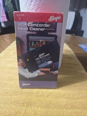 Vintage VCR/Camcorder HEAD CLEANER! Wet Type ALLEGRO By ZENITH ALG1310 Very Rare