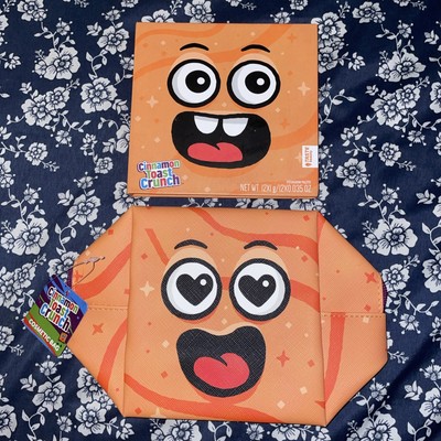 NEW Cinnamon Toast Crunch Cosmetic Make Up Bag & Eyeshadow Palette.