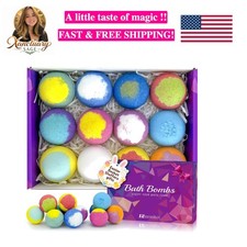 Bath Bombs for Women Gift Set 12 Pack Natural Relaxing Bath Bombs for Her Aro...