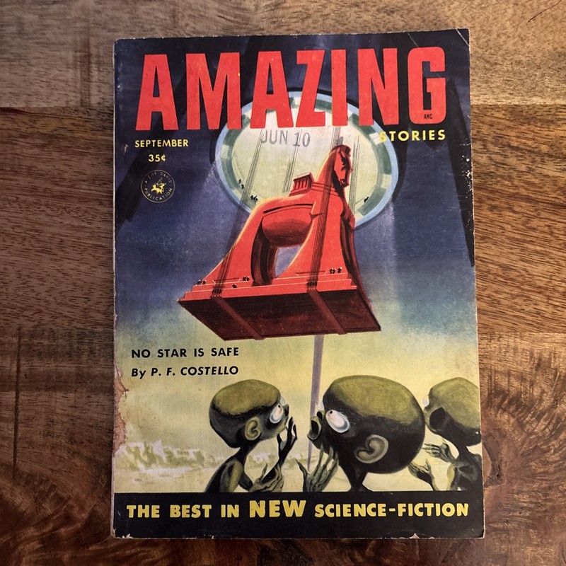 Vintage SciFi Pulp Magazine Amazing Stories September 1954 