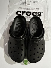 Crocs Classic Clog Black Noir Men's Size 11 NWT COMES IN FACTORY BAG