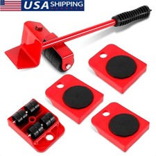 5Pcs Heavy Furniture Lifter Lifting Easy Moving Slider Mover Tool Set Removal US