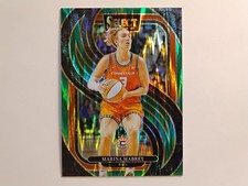 2025 Panini Select WNBA - Premier Level #137 Marina Mabrey - Green Flash Prizm
