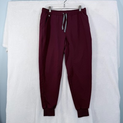 Figs Pants Womens M 38x38 Red Scrub Medital Hospital Uniform Elastic Wasit