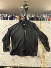 The North Face Apex Bionic Softshell Jacket Black Size M Fleece lined Zip Pocket