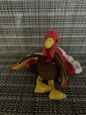 Ty Beanie Babies - Gobbles the Turkey, Rare w/ Tag Errors and PVC Pellets