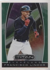 2019 Panini Chronicles Titan Green Prizm 32/50 Francisco Lindor #16 o7m