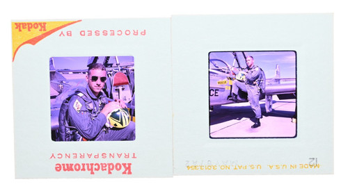 Original Pair Kodachrome Color Slides Vietnam Era May 1967 U.S. Air Force Pilot