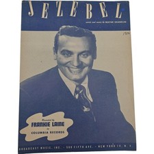 Vintage Sheet Music Jezebel Frankie Laine Wayne Shanklin Columbia Records 1951
