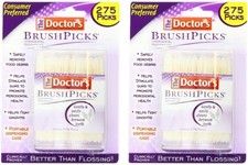 The Doctor's BrushPicks Toothpicks, 275 Picks Per Pack 2 Packs