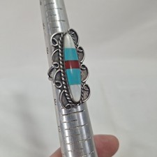 Vintage Navajo Native American Sterling Silver Ring Size 7