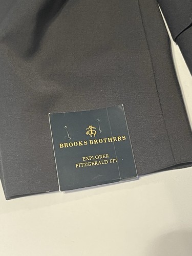 Brooks Brothers Suit 42 Short Pants 34x30 Black 2 Pieces Explorer Fitzgerald Fit - Picture 8 of 17