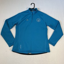 Adidas Track Jacket Womens Medium Teal Fleece Response Boston Marathon 2010