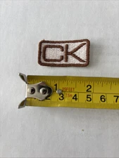 Contemporary Fashion Sew On Patch Embroidered CK