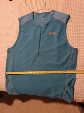 Mens Zoot Tri Performance Sports Gear Sleeveless Top Mesh Tank Triathlon Large