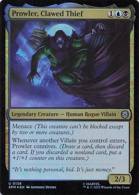 Prowler, Clawed Thief Marvel's Spider-Man Foil