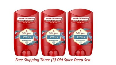 3X Old spice deodorant Deep Sea Stick Sea Breeze Scent 50ML Free Shipping