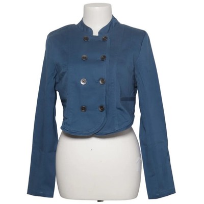 3 Suisses Collection, Jacke, Damen, Größe: 42, Blau, Baumwolle/Elasthan #hZe