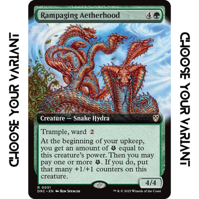   RAMPAGING AETHERHOOD  (SINGLE AND PLAYSET)  RARE CREATURE - MTG DRC
