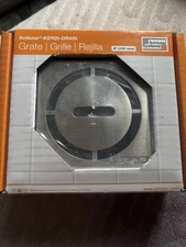 NEW Schluter Kerdi 4" Stainless Steel Brushed Drain Grate Pure KDIF4GRKEBD8