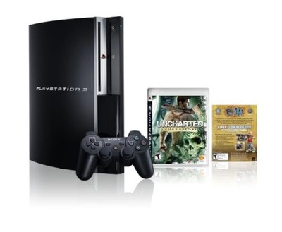 PlayStation 3 160GB Fat Uncharted: Drake's Fortune Bundle Very Good 1Z