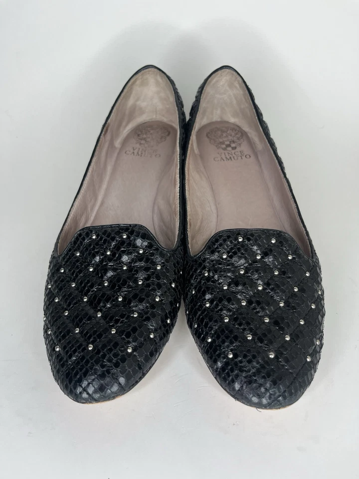 Vince Camuto Mujer Liliana 2 Mocasín Plano Acolchado Corcho Tachonado Gema Sin Cordones 9.5B Foto 4 de 4