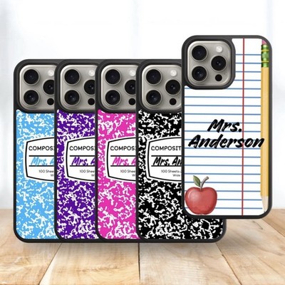 Teacher Phonecase Compatible with iPhone, Personalized case with Teachers Name