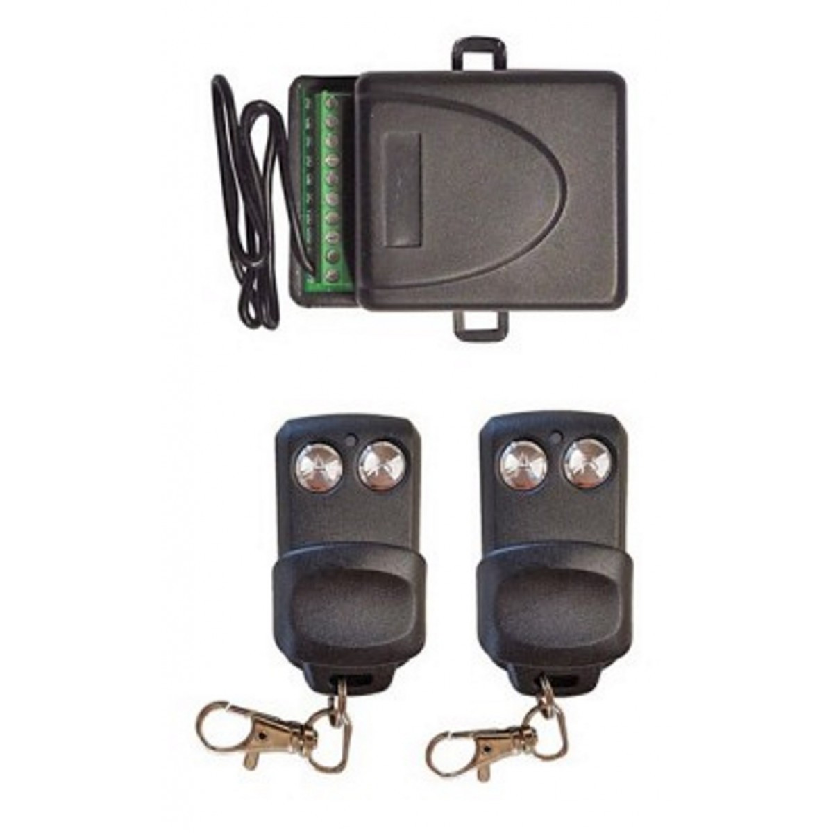 Kit De Télécommandes Intérieures 2CH RELÉ - 433MHZ Avec 2 Télécommandes