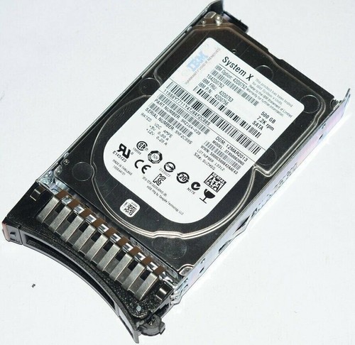 IBM 500GB 42D0752 42D0753 42D0756 SFF 7.2K RPM 2.5'' SATA Hard Drives Server HDD - Afbeelding 2 van 4