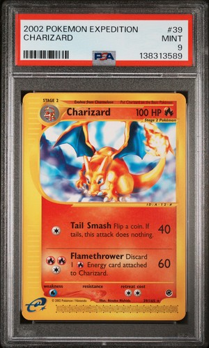 Charizard graded PSA 9 for sale on eBay