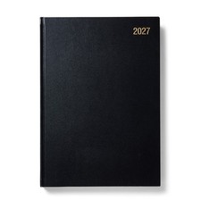 A4 Day a Page Diary Hard Back Assorted Colour Early Edition 2027