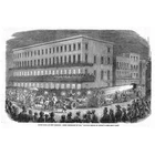 NEW ORLEANS - Mardi Gras Procession of Mystick Krewe of Comus-Antique Print 1858