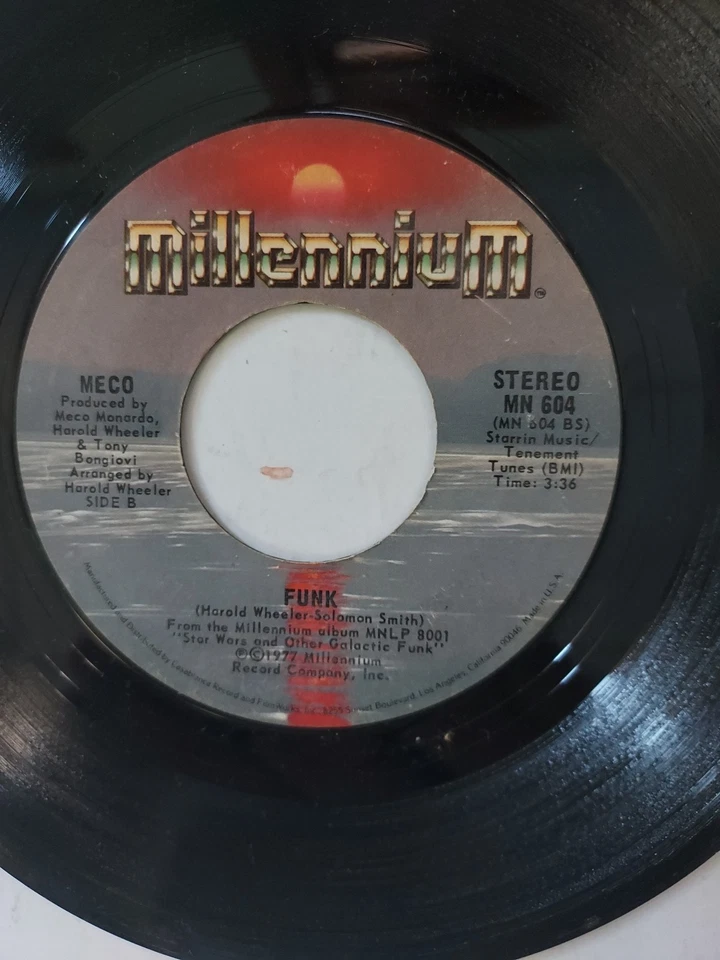 45 RPM Vinyl Record Meco Star Wars Theme/Cantina Band VG - Image 4 of 4