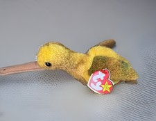 TY BEANIE BABIES BEAK THE KIWI BIRD D.O.B FEBRUARY 3RD 1998