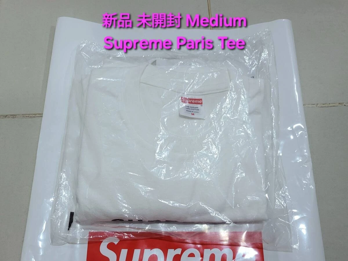 Tee shirt Supreme Paris Tee shirt Supreme Paris blanc moyen neuf jamais ouvert