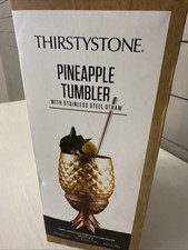 Thirty stone Pineapple Tumbler With Stainless Steel Straw 24 Oz