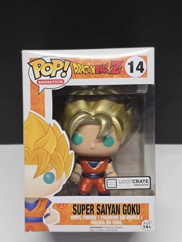 Dragon Ball Z Super Saiyan Metallic Goku #14 Loot Crate Exclusive Funko Pop!