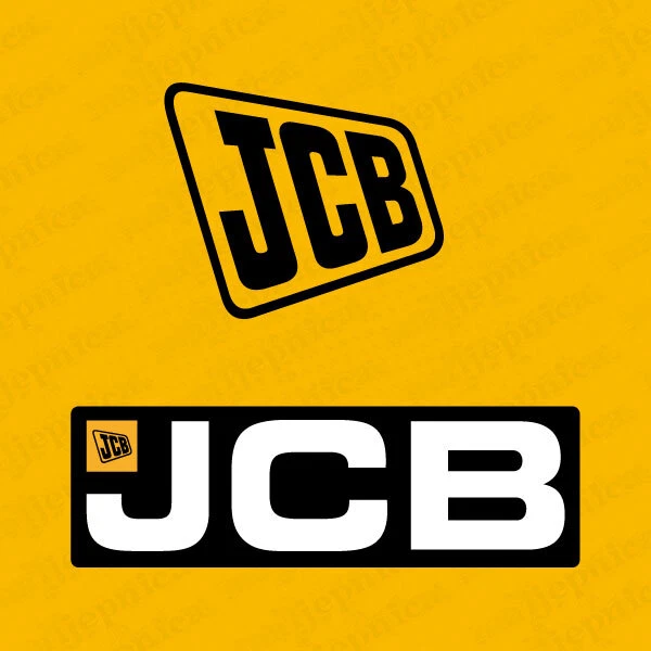 JCB Maschinerie Gerät Schriftzug Aufkleber Decal Sticker