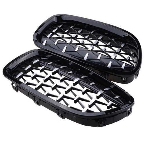 For BMW 5-Series F10 F11 F18 528i 535i 2010-2016 Black Front Kidney Grille Gril - Picture 5 of 8