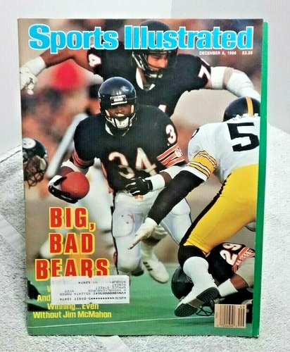 Sports Illustrated December 8 1986 Walter Payton Chicago Bears Big Bad Bears