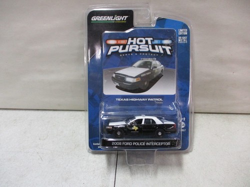Greenlight Hot Pursuit 2008 Ford Police Interceptor Texas Highway Patrol