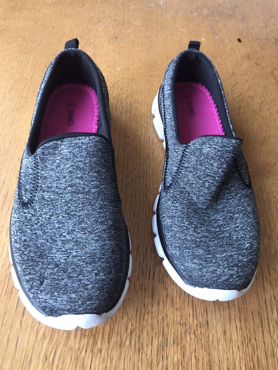 Dunnes Gorgeous Canvas Light Loafers UK Euro 40 Grey
