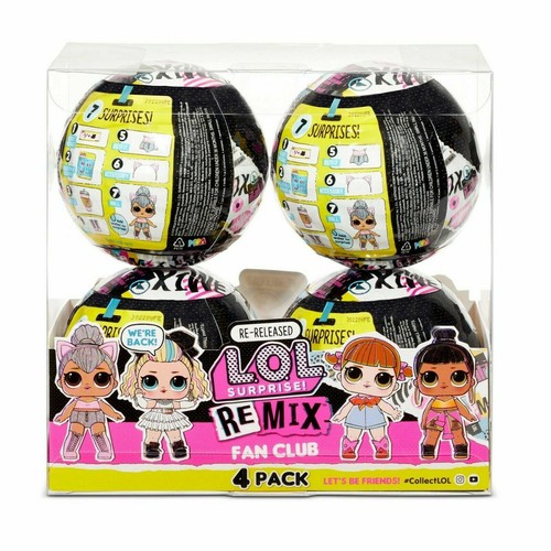 LOL Surprise Remix Fan Club 4 Pack 4 Re-released Dolls w/ 7 Surprises - Picture 4 of 7