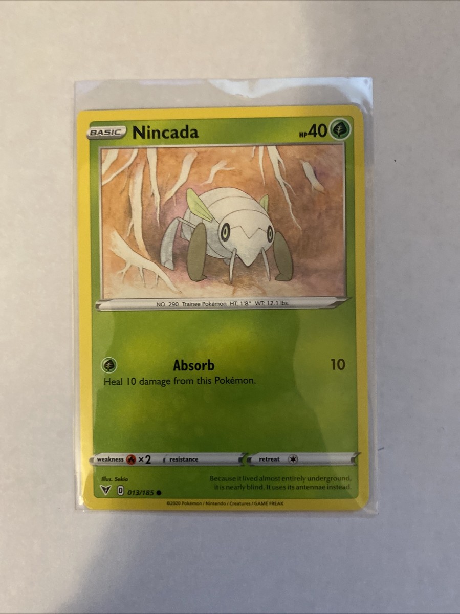 NM NINCADA Pokemon Card 013/185 Square Cut ERROR **VERY RARE** | eBay