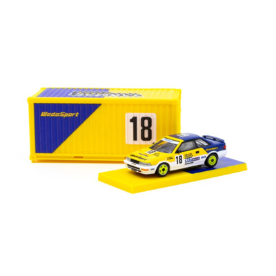 Tarmac T64-036-93JTC18 Toyota Corolla Levin AE92 JTCC #18 gelb/weiss/blau mit Co