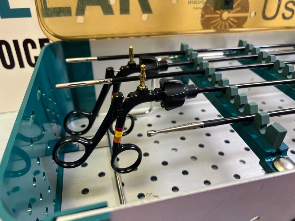 Lote de 5 Jarit Roto-Lok Pelviscopia Laparoscópica Babcock Juego de Instrumentos con Estuche Foto 4 de 4