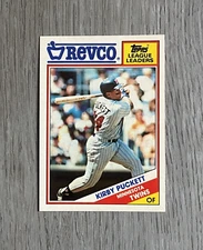 1988 MLB Topps REVCO League Leaders | Kirby Puckett | #21 | Minnesota Twins